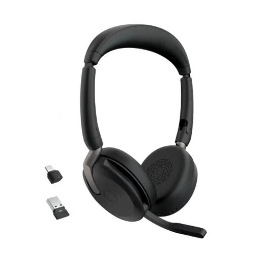 Jabra Evolve2 65 Flex, Link 380a, MS Stereo USB-A Headset